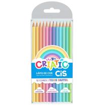 Lápis de Cor 12 Cores Criatic Tons Pastel Cis