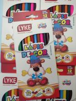 Lápis de cor 12 cores de madeira - LYKE