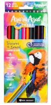 Lápis de Cor 12 Cores Eco Triangular Aquarelável - Linha Arara Azul Kids
