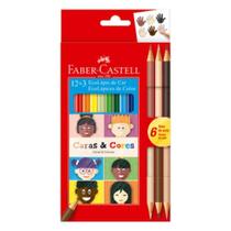 Lapis De Cor 12 Cores Ecolapis 3 Caras - FABER CASTELL