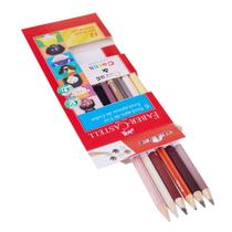 Lápis de Cor 12 Cores Ecolápis Caras & Cores Faber Castell Lápis de Cor 12 Cores Ecolápis Caras & Cores Faber Castell