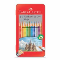 Lápis de Cor 12 Cores Ecolapis Estojo Lata - Faber Castell