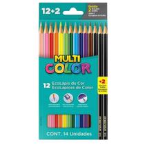Lápis de Cor 12 cores Ecolápis Multicolor + 2 Lapis 2