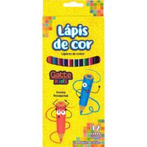 Lápis de Cor 12 Cores Ecológico Gatte 144 Caixas