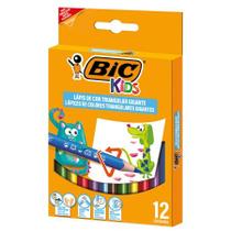 Lápis de cor 12 cores Evolution Gigante Kids - Bic Lápis de cor 12 cores Evolution Gigante Kids - Bic