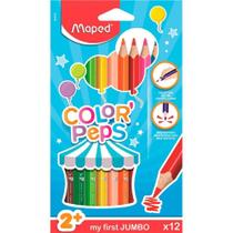 Lápis de Cor 12 Cores Jumbo MAPED Lápis de Cor 12 Cores Jumbo MAPED