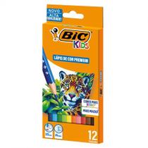 Lápis de cor 12 cores Kids Sextavado - Bic Lápis de cor 12 cores Kids Sextavado - Bic
