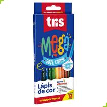 Lápis de Cor 12 cores Mega Soft Color Tons de Pele - Tris