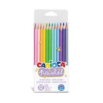 Lápis de Cor 12 Cores Pastel Carioca Lápis de Cor 12 Cores Pastel Carioca