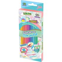 Lápis de Cor 12 Cores Pastel Lyke Likito
