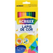 Lápis de Cor 12 Cores Sextavado Acrilex Lápis de Cor 12 Cores Sextavado Acrilex