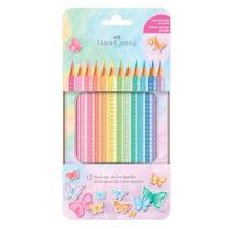 Lápis de cor 12 cores Sparkle pastel 116156 - Faber-Castell