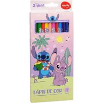 Lápis De Cor 12 Cores Stitch MOLIN Modelo 3