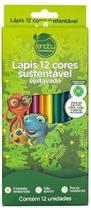 Lápis de Cor 12 Cores Sustentável Sextavado Lápis de Cor 12 Cores Sustentável Sextavado