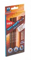 Lápis De Cor 12 Cores Tons De Pele Tris