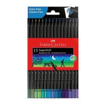 Lápis de Cor 15 Cores SuperSoft Cores Frias Faber-Castell
