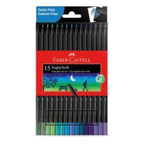 Lápis de Cor 15 Cores Supersoft Cores Frias Faber Castell