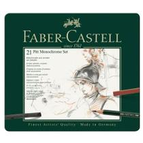 Lápis de cor 21 cores Pitt MonoCromático Médio 112976 - Faber-Castell Lápis de cor 21 cores Pitt MonoCromático Médio 112976 - Faber-Castell