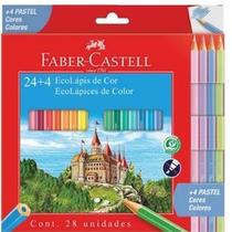 Lápis de Cor 24 Cores + 4 Tons Pastel Faber Castell