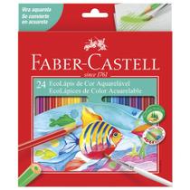 Lápis De Cor 24 Cores Aquarelável Faber Castell