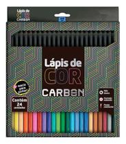 Lapis De Cor 24 Cores Carbon Soft Macio Leonora - leonora