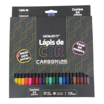 Lapis De Cor 24 Cores Carbon Soft Macio Leonora
