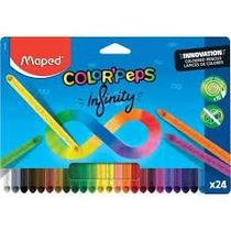 Lapis De Cor 24 Cores Color Peps Infinito Maped