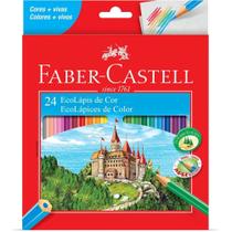 Lapis de cor 24 cores ecolapis faber castell
