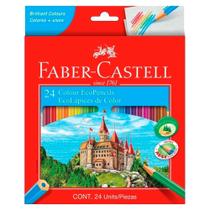 Lápis de cor 24 cores faber castell ecolápis cores vivas Lápis de cor 24 cores faber castell ecolápis cores vivas