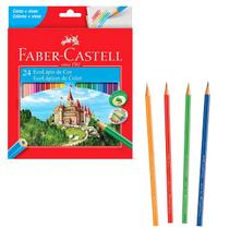 Lápis De Cor 24 Cores Faber Castell Para Colorir Na Escola Lápis De Cor 24 Cores Faber Castell Para Colorir Na Escola