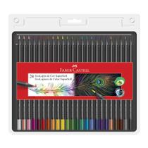 Lápis de cor 24 cores Faber SuperSoft