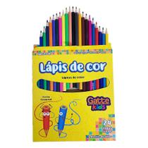 Lápis De Cor 24 Cores Gatte Lápis De Cor 24 Cores Gatte
