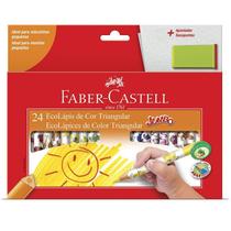 Lápis de cor 24 cores jumbo triangular 123024AP Faber Castell