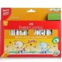 Lápis De Cor 24 Cores Jumbo Triangular Faber-castell