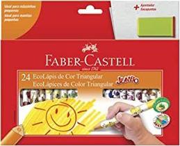 Lapis de cor 24 cores jumbo triangular Lapis de cor 24 cores jumbo triangular