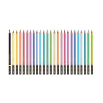 Lápis de Cor 24 Cores Pastel Vibes - TRIS