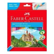 Lápis de Cor 24 cores sextavado 120124G Faber Castell