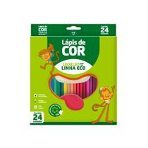 Lápis De Cor 24 Cores Sextavado Leo&Leo