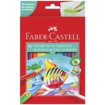 Lápis de cor 36 cores aquarelável 12.0236G - Faber-Castell Lápis de cor 36 cores aquarelável 12.0236G - Faber-Castell