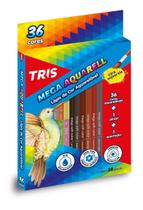 Lápis De Cor 36 Cores Mega Aqua Tris