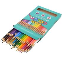 Lápis de Cor 36 Cores Multicolor Escolar e Artístico