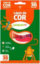 Lápis de Cor 36 Cores Sextavado Leonora