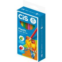 Lápis De Cor 48 Cores Cis Plastic Sextavado Pintura Escolar
