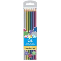 Lápis de Cor 6 Cores Criatic Metálicas Cis Lápis de Cor 6 Cores Criatic Metálicas Cis