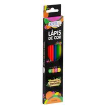 Lápis de cor 6 cores neon Brw Lápis de cor 6 cores neon Brw