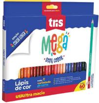 Lapis de cor 60 Cores Mega Soft Color - Tris