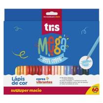 Lápis de Cor 60 Cores Tris Mega Soft Color Lápis de Cor 60 Cores Tris Mega Soft Color