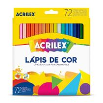 Lapis De Cor 72 Cores Acrilex Escolar Pintura Desenhos