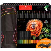 Lápis de cor 72 cores Faber-Castell Supersoft + Estojo de tecido 371910