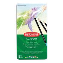 Lápis de Cor Academy Pastel 12 Cores - Derwent Lápis de Cor Academy Pastel 12 Cores - Derwent